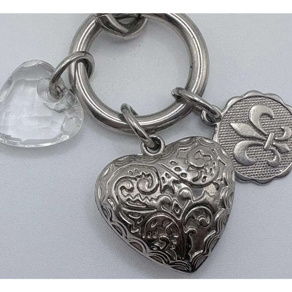 Kathy Van Zeeland Purse Charm/Keychain with Puffy Heart